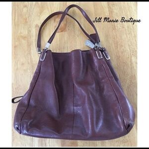 Vintage coach handbag brown leather